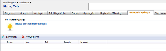 Financiële bijdrage - IKT